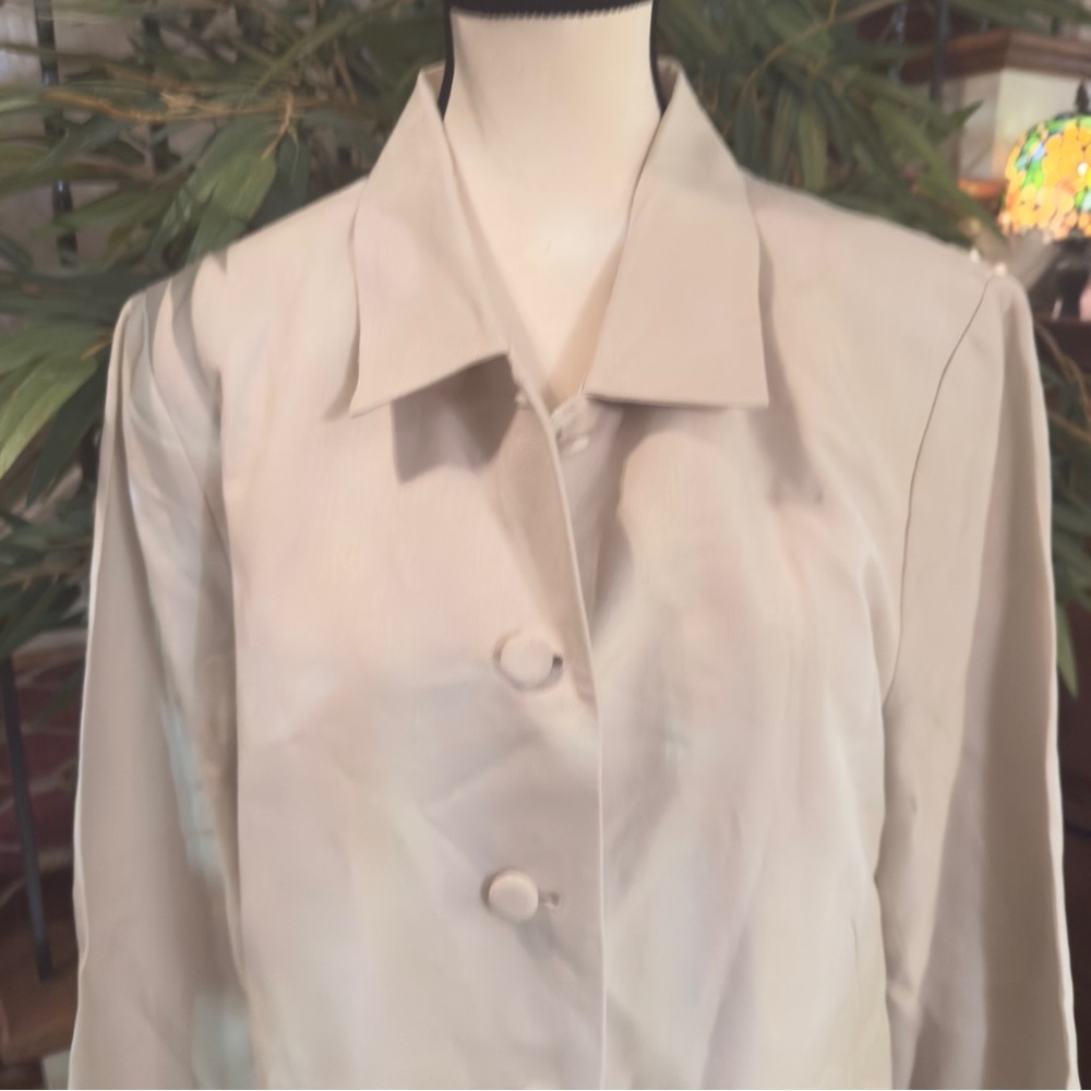 KENAR linen blend duster jacket excellent conditioner size 14. Long sleeve - Picture 6 of 16